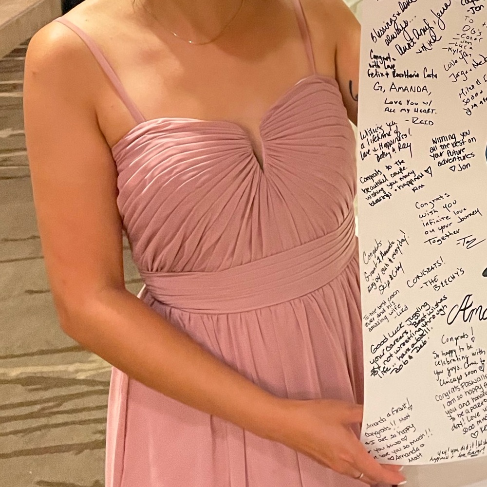 Azazie Blush Pink Maxi Dress